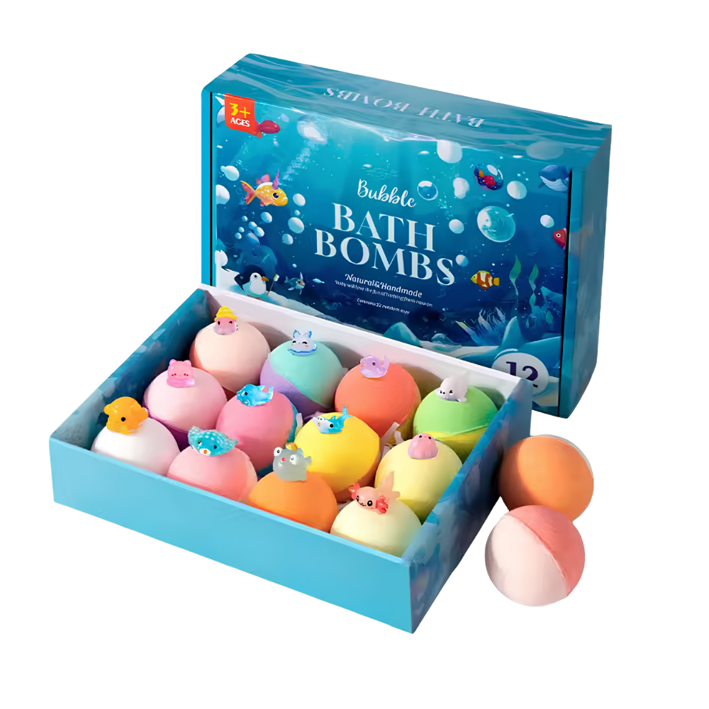 Realur™ - 2PCS Bath Bombs Set with Toys Inside